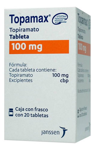 Topamax 100 Mg 20 Tabletas 100 Mg Caja Con Frasco Con 20 Tab