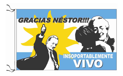 Bandera Néstor Kirchner Kirchnerista 90 X 150 Cm Peronista