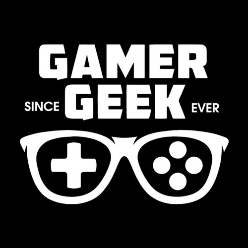 Adesivo De Parede 115x88cm - Gamer Geek Since Ever Desde Sem