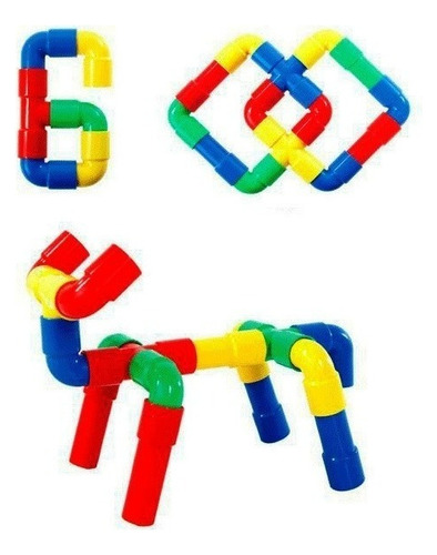 X4 Juego De Bloque De Construcción De Tuberías 26 Piezas