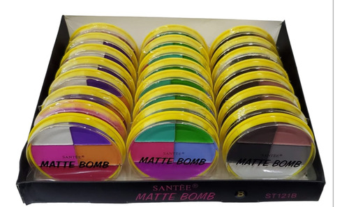 Sombra De Ojos Matte Bomb Santee 24 Piezas Original 