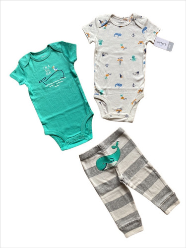 Set X 3 Carters Niño Talla: 6m A 18m Diferentes Modelos!!!