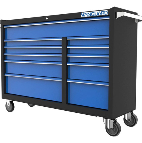 Caja Herr.8 Cajones 1438x468x912-11 Cajones/c/ruedas-vanguar Color Azul