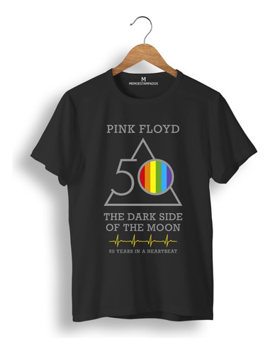 Remera: Pink Floyd 50 Años Memoestampados