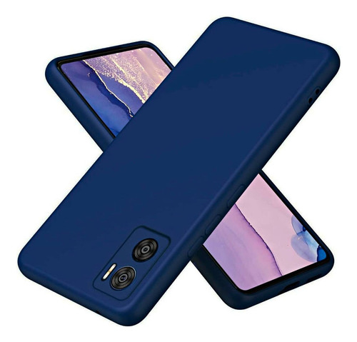Funda Para Motorola Moto E22i Soft Feeling Antishock Azul