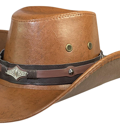 Sombrero De Vaquero Con Correa Ajustable Para La Barbilla,