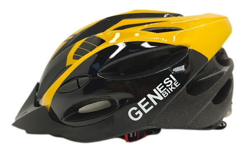 Capacete Amarelo Ciclismo Bike Bicicleta Patin Skate Com Led