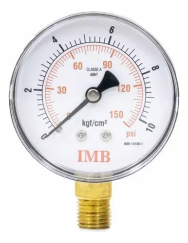 Válvula Redutora De Pressão PN10 3/4 IVM Italy Com Manômetro Medidor de Pressão 2.1/2 150 PSI