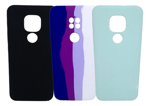 Estuche Silicone Case Cerrado Para Motorola G9 Play- E7 Plus