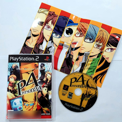 Jogo Persona 4 Ps2 Com Capa+poster