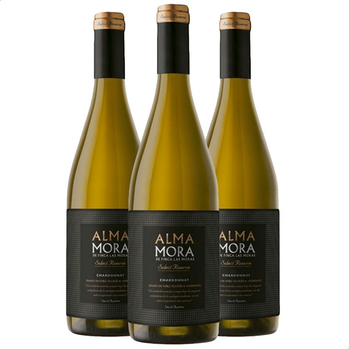 Vino Alma Mora Select Reserve Chardonnay Blanco X3 01almacen