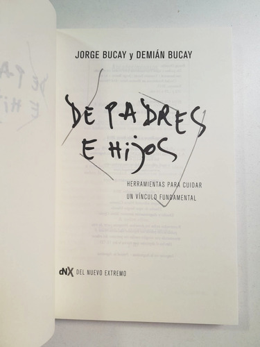 De Padres E Hijos - Jorge Bucay - Demián Bucay (Usado)