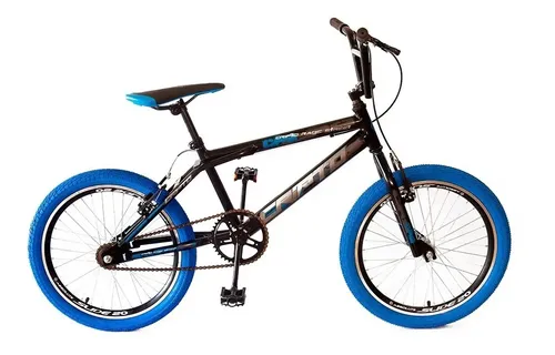 Bicicleta Cross Aro 20 Cripto Bmx Freestyle Pneu Azul | Frete grátis