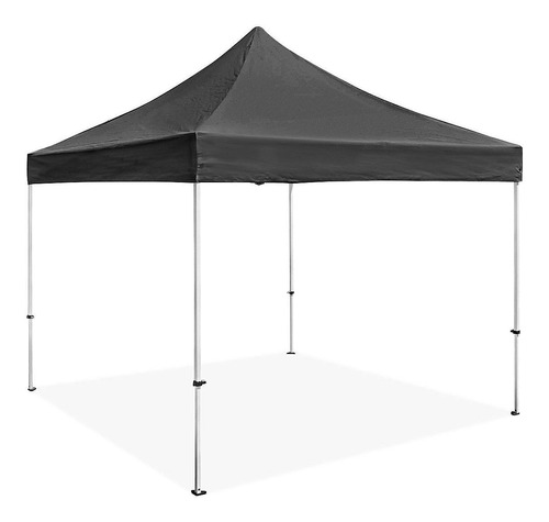 Carpa Con Armazón De Aluminio - 3x3m, Negra - Uline