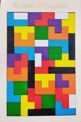 Juego Tangram Didáctico De Madera Tetris Bloques Rompecabeza