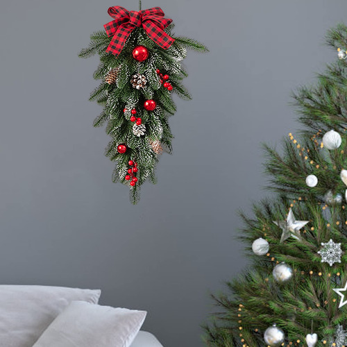 2 Piezas Guirnaldas Navideñas En Forma De Lágrima, Agujas