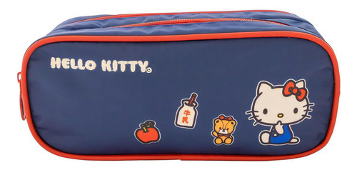 Estojo escolar Xeryus T01 11335 cor azul hello kitty