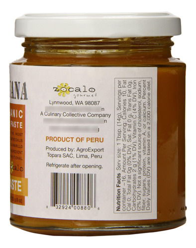 Pasta De Chile Aji Amarillo Orgánica 227 Gramos
