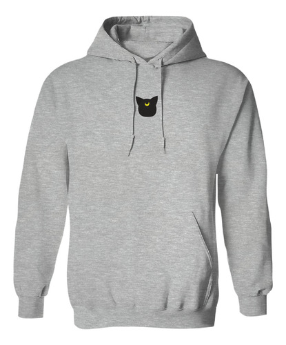 Sudadera Con Gorro Bordado Sailor Moon Gatos Luna Artemis