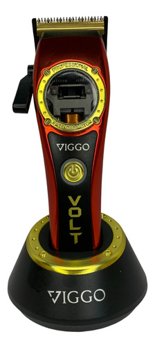 Maquina Corte Viggo Volt Roja 13000rpm Barberia Peluqueria