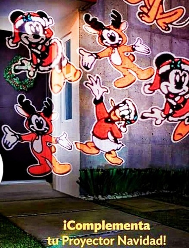 Imagen 6 de 7 de Proyector Navideño Led Con Proyeccion De Figuras Giratorias