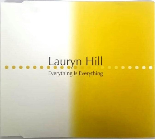 Lauryn Hill - Everything Is Everything Maxi Single Cd