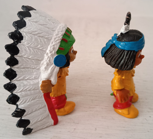 Figuras Indios Yakari Schleich Vintage 1984 7cm 2 Piezas (Usado)