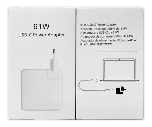 Cargador Para Macbook Pro Nuevo Tipo Usb-c 61w + Cable 2 Mts