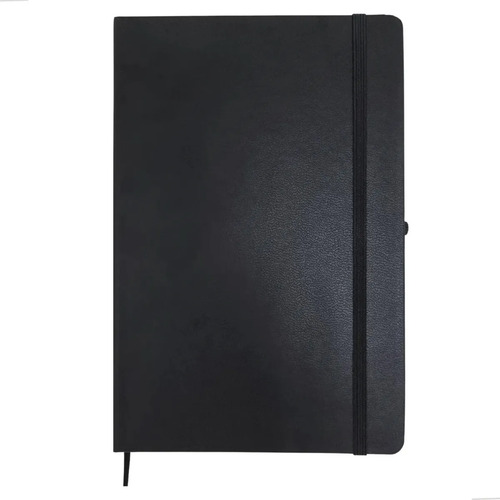 Caderneta Anotação A5 Executiva Tipo Moleskine Couro Sintético