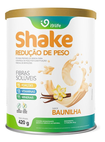 Shake De Baunilha 420 Gr I9life