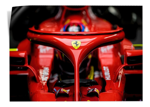 Cuadro Decorativo F1 Escudería Ferrari Póster Mate