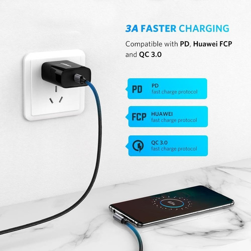 Cable Usb-c A Usb-c | 1 Metro | Conector Con Ángulo