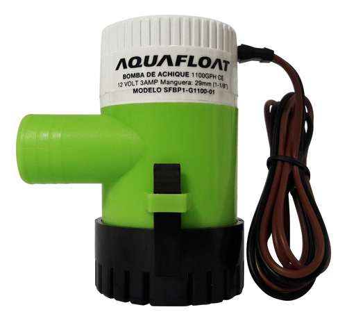 Bomba De Achique Aquafloat 1100 Gph 12v Nautica Sumergible