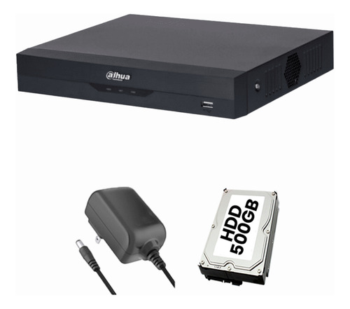 Kit Cronos Dvr Dahua Xvr5108hs-4kl-p500 8 Canales 4k Wizsense + 8 Ip +hdd 500gb Hasta 16 Ip Incluye Smd Plus Protección Perimetral Y Reconocimiento Facial Codificación Ia H.265+ Xvr5108hs Iot Y Pos