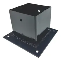 Comprar Base Compacta Anclaje Hierro Platina Perforada Pergolas 4 