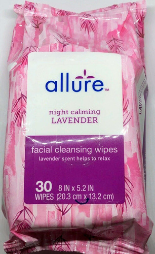 Allure Toallitas De Limpieza Facial Calmantes Nocturnos, 30