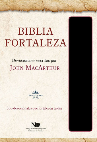 Biblia Fortaleza Reina Valera 1960 · J Macarthur Piel Negro