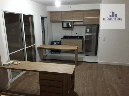 Imagem 10 de 30 de Apartamento À Venda Na Consolação, Edifício Mood, 1 Suíte, 1 Banheiro, 1 Sala Ampla, 1 Vaga De Garagem, 48m², São Paulo. - Ap1227