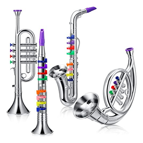 Treela Juego De 4 Instrumentos Musicales Clarinete De Juguet