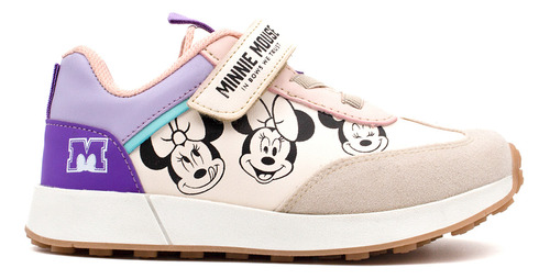 Tenis Urbano Minnie Mouse Niña Agujeta Velcro 291511 (16.0 -