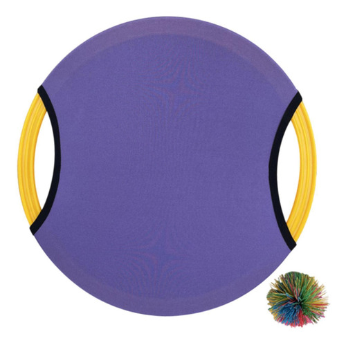 Trampoline Paddle Ball Juego De Discos Voladores Violeta