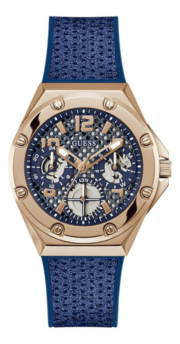 Relojes Guess Mujer Asteria. Silicona Azul Gw0620l3
