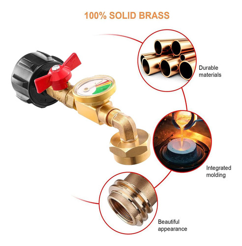 Adaptador De Recarga De Propano Para Botellas De 1 Libra