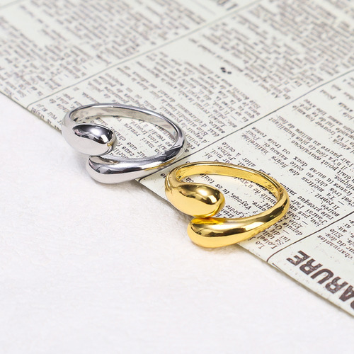 Anillo Ajustable Unisex En Forma De U Para Pareja, Anillo Ov
