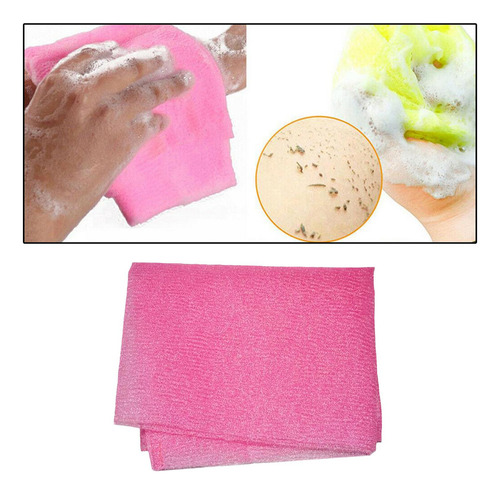 2x1pc Nylon Exfoliante Toalla De Baño Paño Mágico Lavado