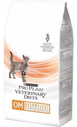 Alimento Pro Plan Veterinary Diets OM Overweight Management para gato adulto sabor mix en bolsa de 2.72 kg