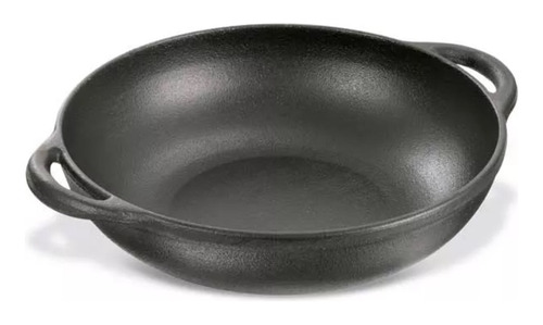 Frigideira 22cm Ferro Fundido Panela Mineira C Alça P/ Forno Cor Preto