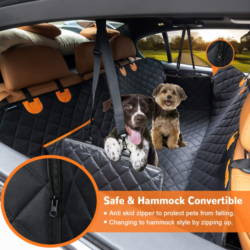 Funda De Asiento De Coche Para Perros Urpower, 100% Impermea