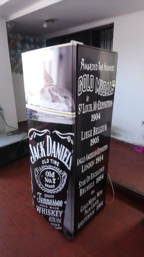 Vinilo Heladera Completa Jack Daniels .