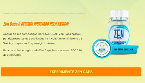 Imagem 6 de 9 de 2 Zen Caps 120 Caps Único Original Oficial Pronta Entrega